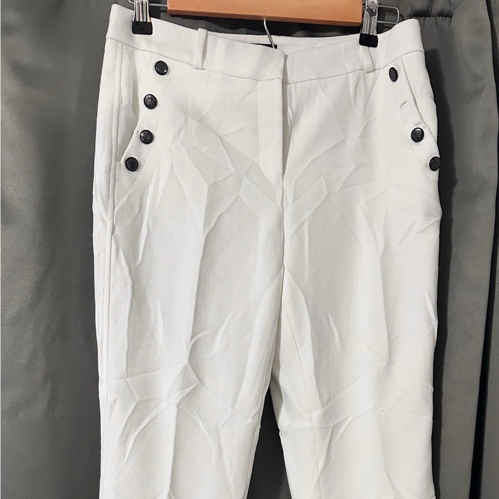 White House Black Market White Boot Cut Pants